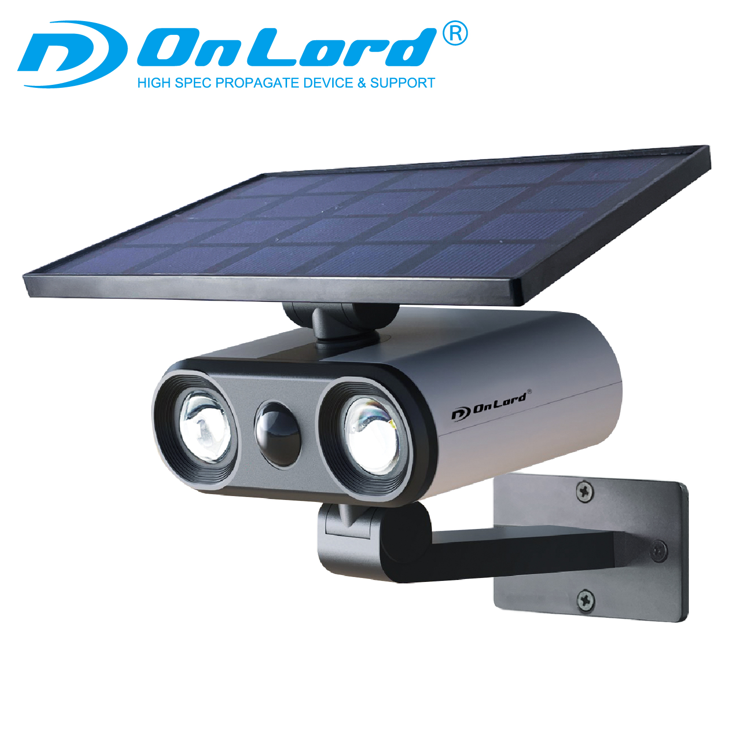 オンロード(OnLord) ソーラー充電式 防犯センサーライト ビームズ LEDライト 800ルーメン 人感センサー 配線不要 屋外 OL-339