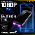 スマートフォン型カメラ モバイルバッテリー 小型カメラ スパイダーズX (A-665)