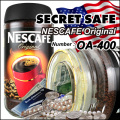 隠し金庫 食品瓶型 インスタントコーヒーボトルデザイン 収納 セーフティボックス『SECRET SAFE シークレットセーフ』(OA-400)