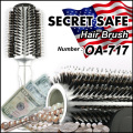 隠し金庫 ヘアブラシ 『シークレットセーフ Hair Brush』 シルバー セーフティボックス アメリカン 雑貨 貴重品 タンス貯金 へそくり 防犯 OA-717
