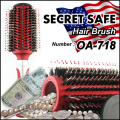 隠し金庫 ヘアブラシ 『シークレットセーフ Hair Brush』 レッド セーフティボックス アメリカン 雑貨 貴重品 タンス貯金 へそくり 防犯 OA-718