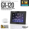 【第二世代V2｜１TB対応】Gexa(ジイエクサ) スパイカメラ 2.3K デジタルクロック型ビデオカメラ 小型カメラ [GX-120] 防犯カメラ 置時計 フォトフレーム 赤外線