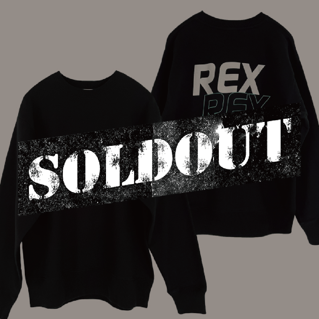 TEAM REX トレーナー （ブラック）  / サイズM-XL