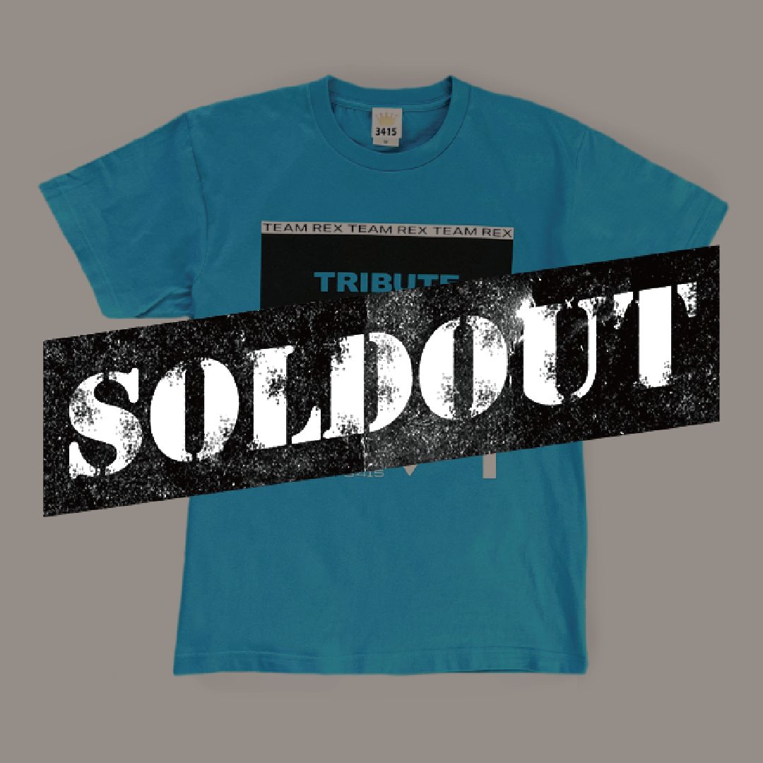 TRIBUTE Tシャツ（ブルー）  / サイズM-XL