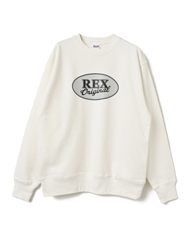 REX サークルロゴトレーナー （ホワイト）/ サイズM-XL