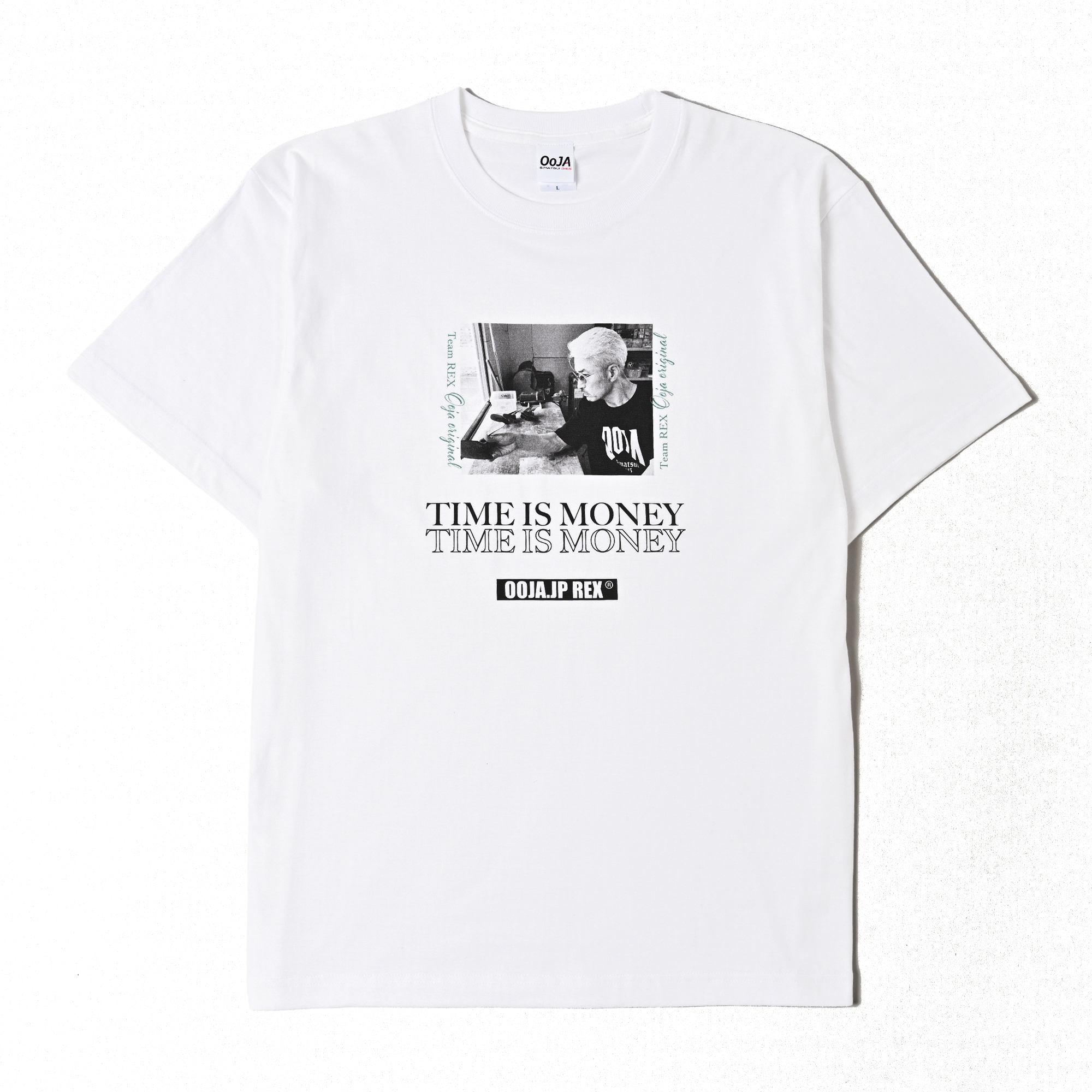 OOJA Front Photo Tシャツ（ホワイト）  / サイズM-XL
