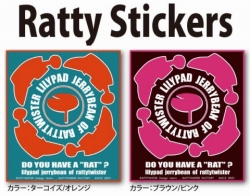 ラッティーツイスター 「RATTY STICKER ラッティーステッカー」