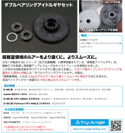 五十鈴工業 トライアングル 「ダブルベアリングアイドルギヤセット」 【クリックポスト発送可】