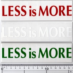 レスイズモア 「切り文字ステッカー 大」