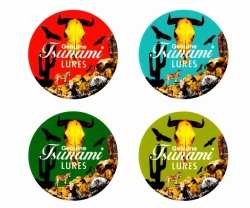 津波ルアーズ 「ステッカー Beyond The Border」