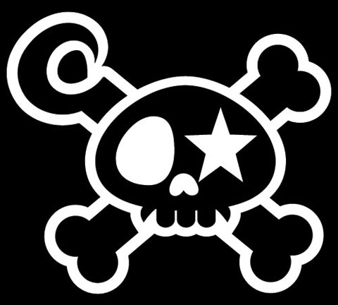 ONBITEONEFISH(ワンバイトワンフィッシュ)　「SKULLカッティングシート　大」