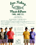 ★ご予約商品★津波ルアーズ「Love Fishing, Music & Peace Tee」【1枚までクリックポスト可】※納期6月～7月頃