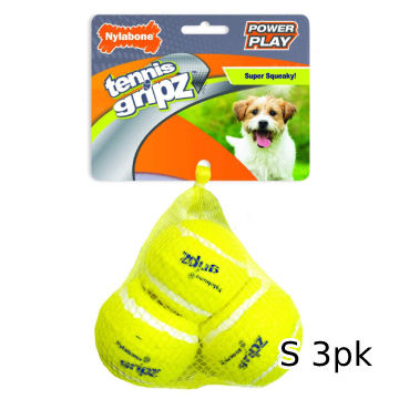 Nylabone ナイラボーン パワープレイドック テニスボールlサイズ 犬用おもちゃ ストレス発散