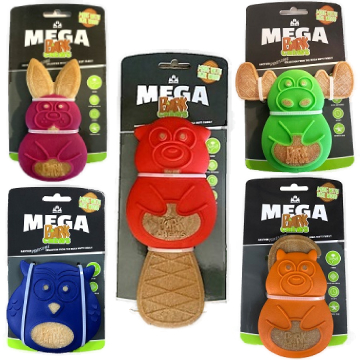Megamutt メガムット メガバークチューズ 動物シリーズ ドッグトイ デンタルケア ストレス解消 犬用おもちゃ