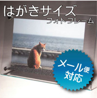 フォトフレーム 【同サイズ2個までメール便対応】はがき・ポストカードサイズ 140×208mm （写真サイズ100×148ｍｍ）シンプル写真立て_フォトスタンド_プラスチック_アクリルフォトフレーム_プレゼント_写真立て_フォトスタンド_写真_フレーム_透明_クリア_オービター