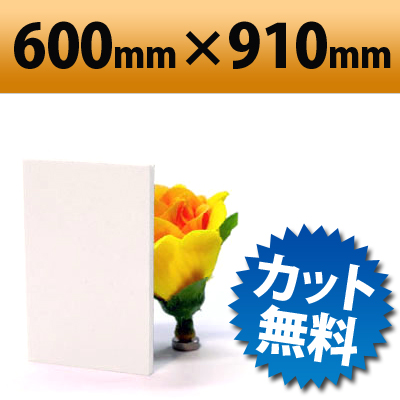 発泡塩ビ板　ピュアホワイト　600×910mm　厚み2mm