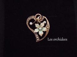 antique matt enamel pendant top