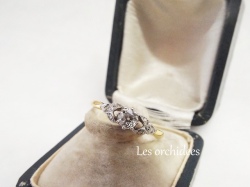 antique diamond 18ct gold ring