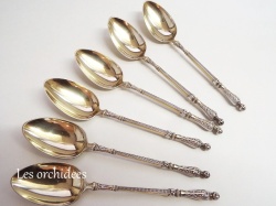 france antique silver tea spoon