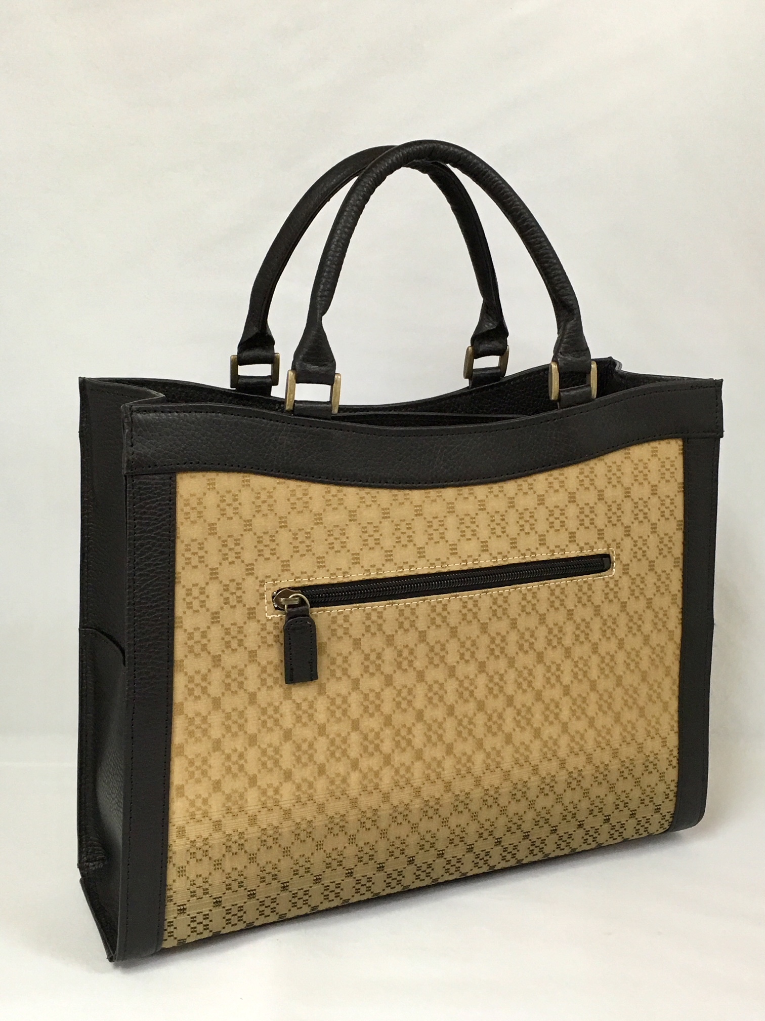 帯バッグリメイク　775番　ボート型持ち手タイプ　被せ蓋付き 帯リメイクトートバッグ