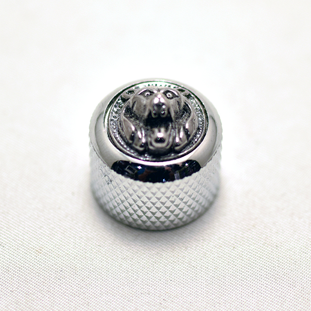 Qparts ドームノブ　LION　クローム