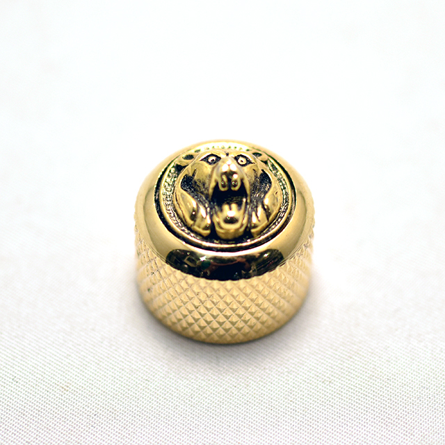 Qparts ドームノブ　LION　ゴールド
