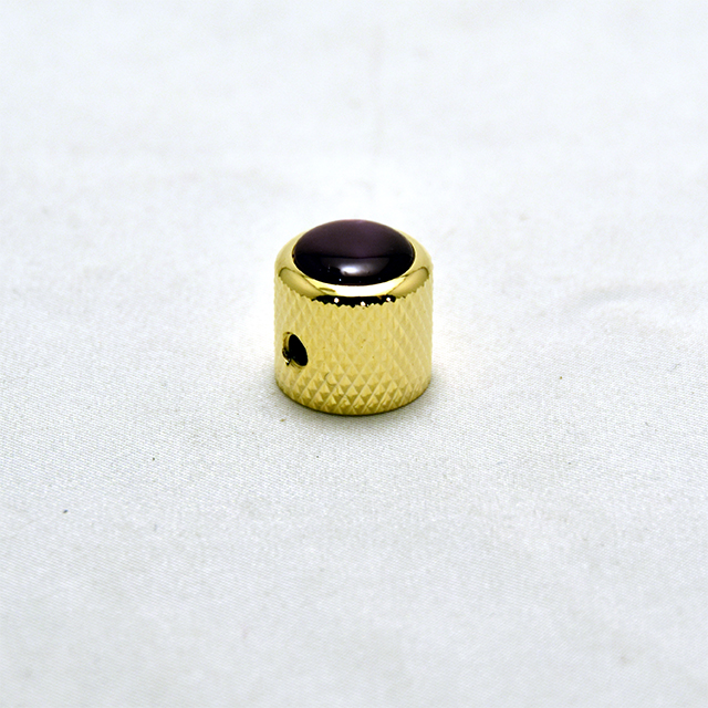 Qparts ミニドームノブ　パープルパール
