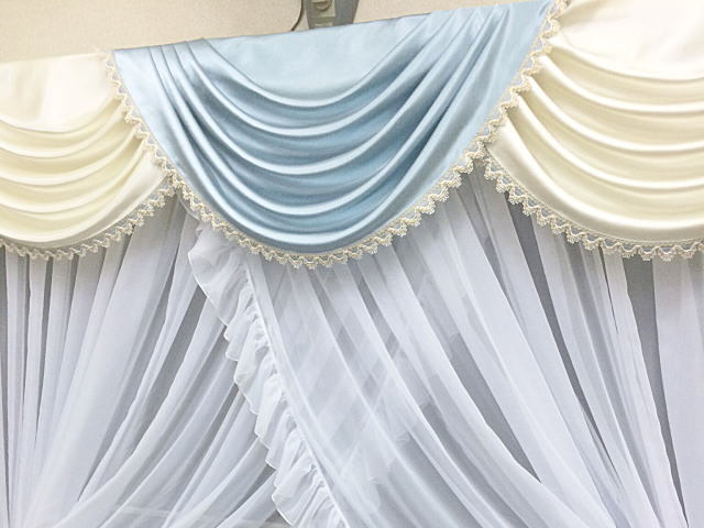 送料無料 上飾りスワッグバランス メーカーカタログの生地品番から注文