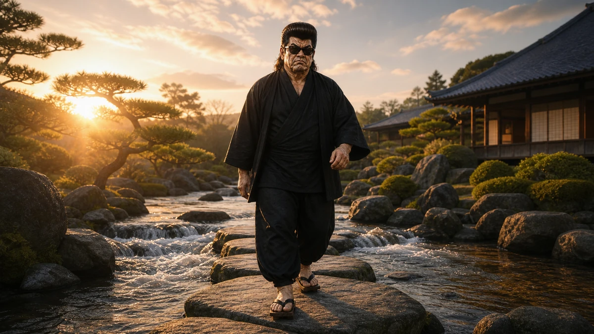 「行雲流水(こううんりゅうすい)」について語る、黒い半纏姿の俺流総本家 家元