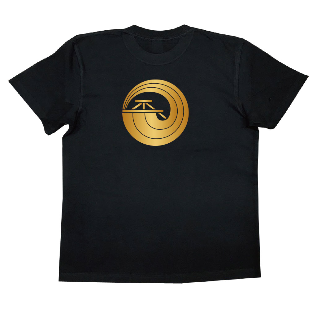 家紋Tシャツ 一つ左帆の丸