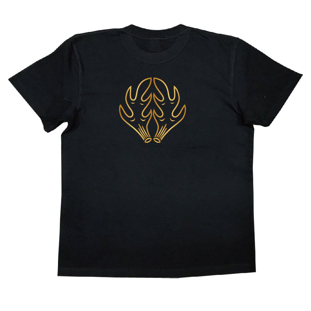 家紋Tシャツ 陰抱き角