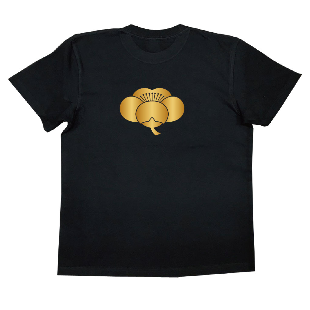 家紋Tシャツ 横見梅