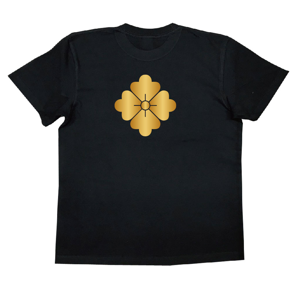 家紋Tシャツ 花角