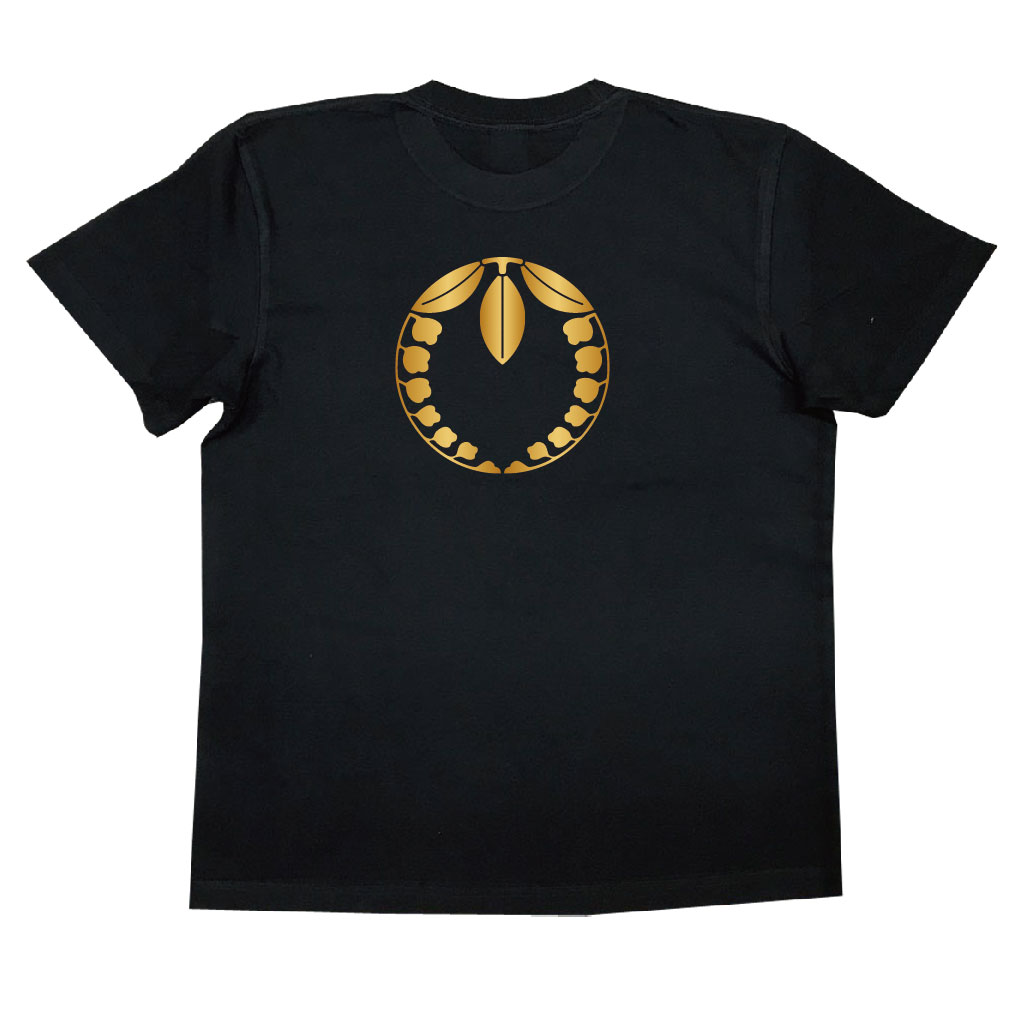 家紋Tシャツ 割り下がり藤
