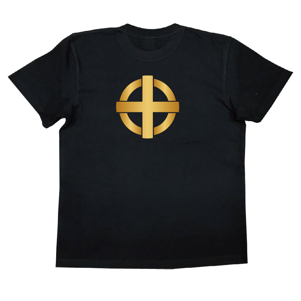 家紋Tシャツ 丸に出轡