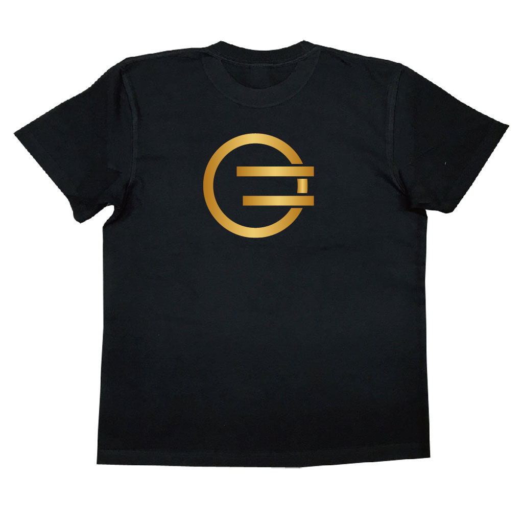 家紋Tシャツ 丸に弾き二つ引き