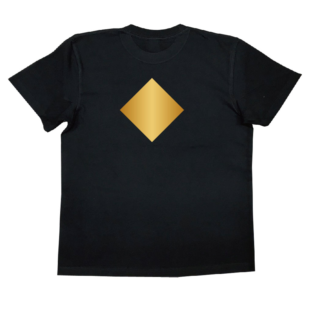 家紋Tシャツ 隅立ち角持ち