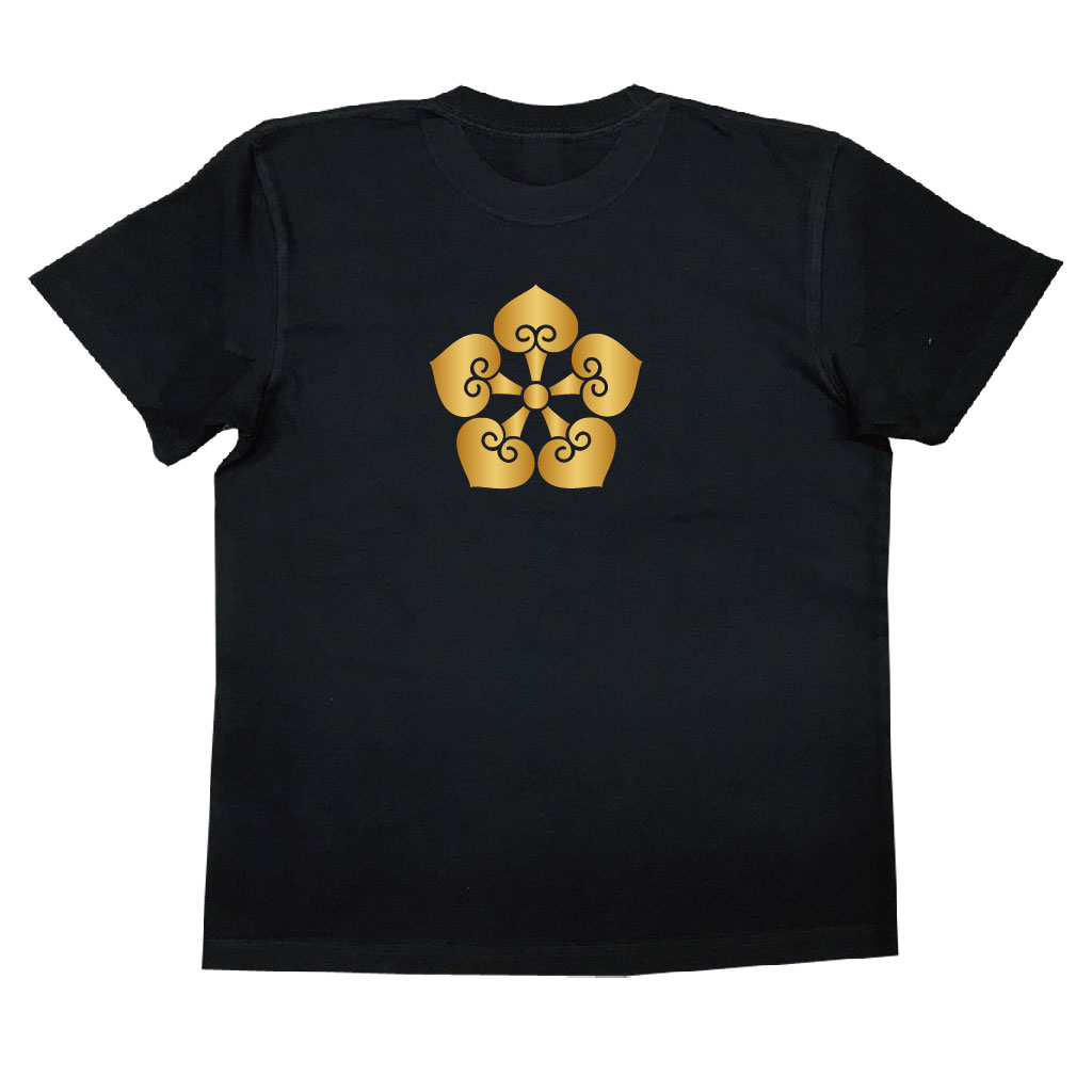 家紋Tシャツ 五つ裏葵