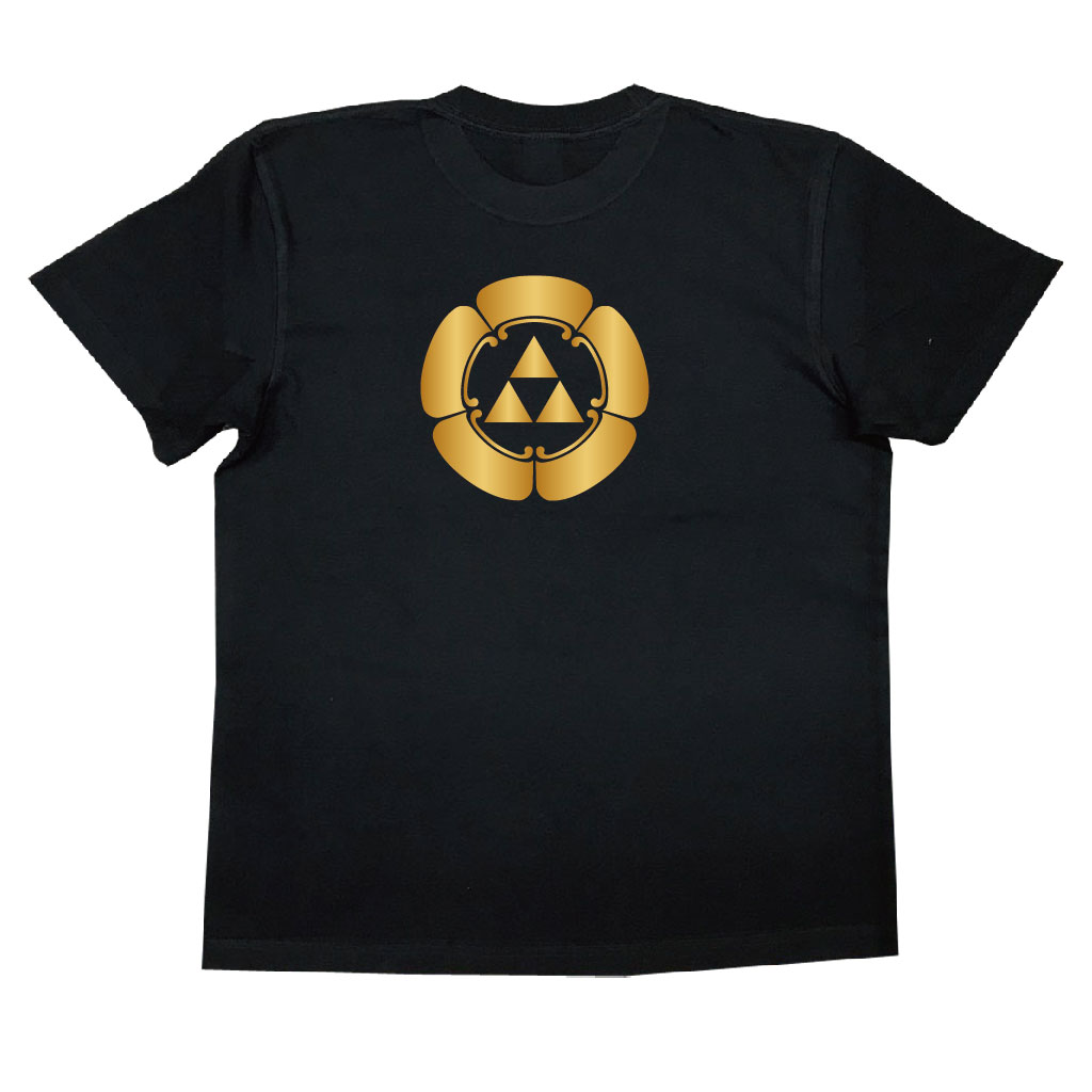 家紋Tシャツ 五瓜に三つ鱗