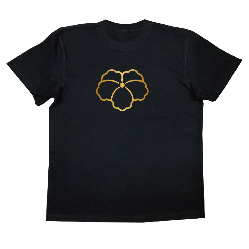 家紋Tシャツ 細中陰蔦