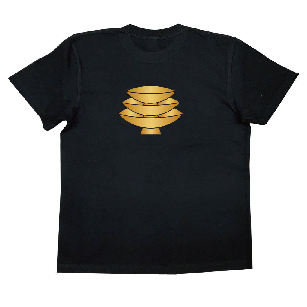 家紋Tシャツ 三つ重ね杯