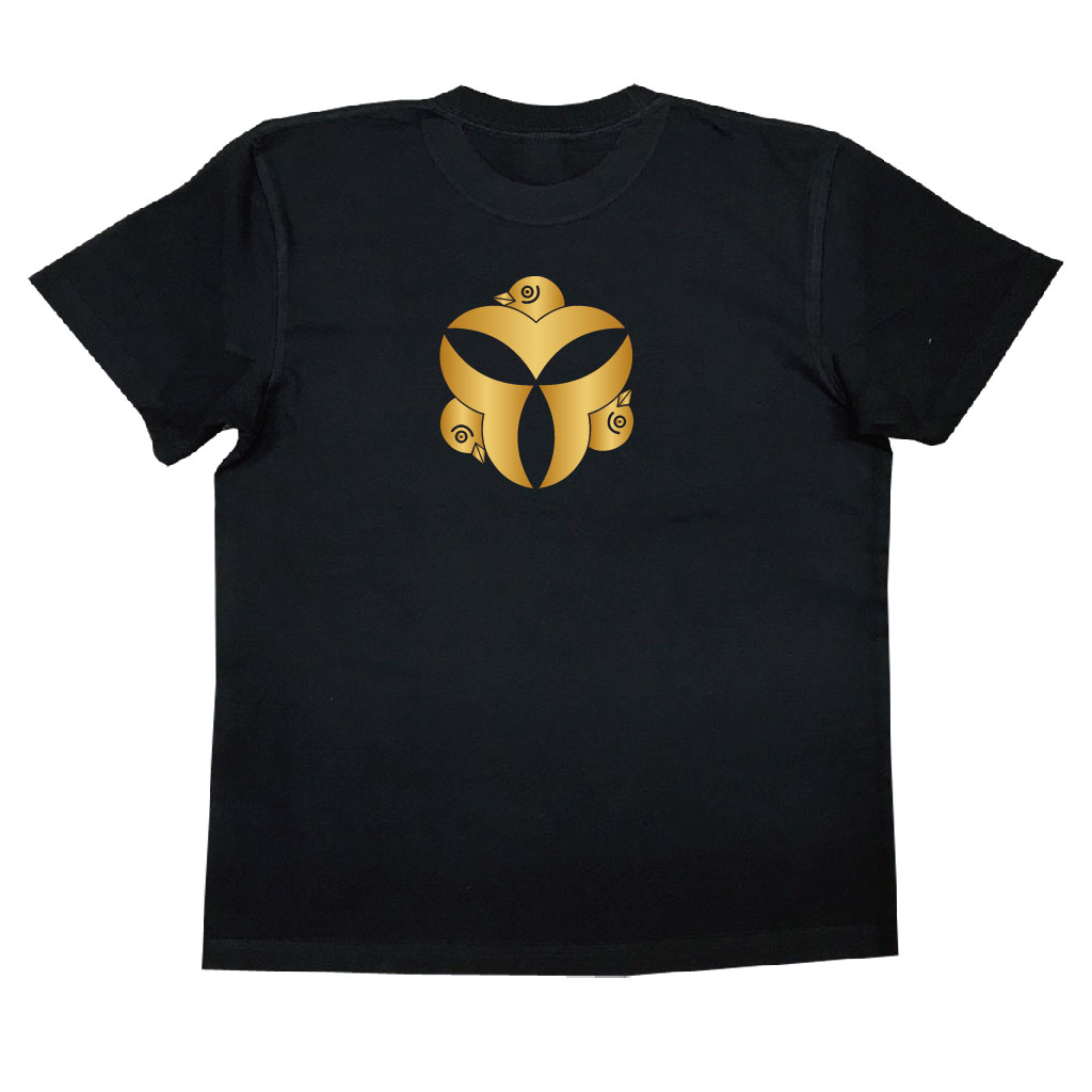 家紋Tシャツ 尻合わせ三つ雁金