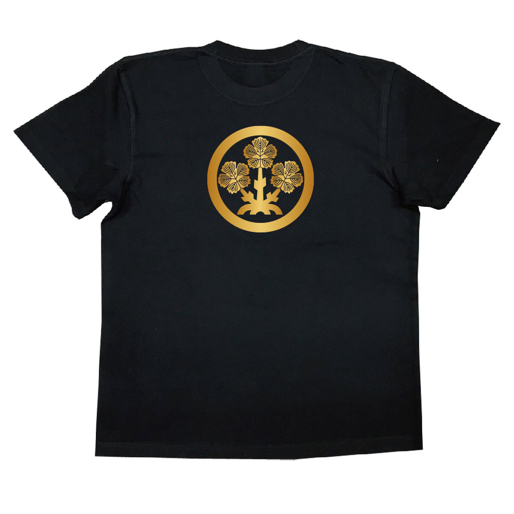家紋Tシャツ 諏訪梶の葉