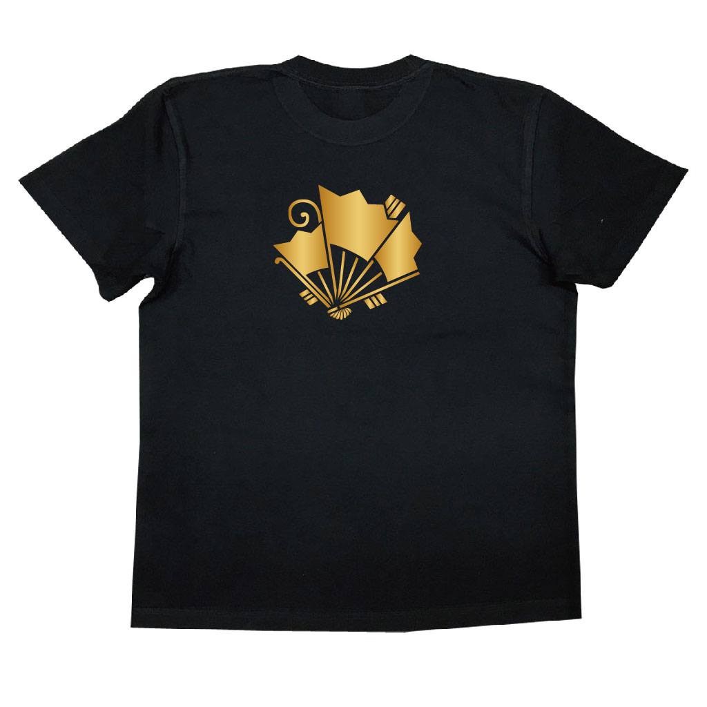 家紋Tシャツ 扇蝶