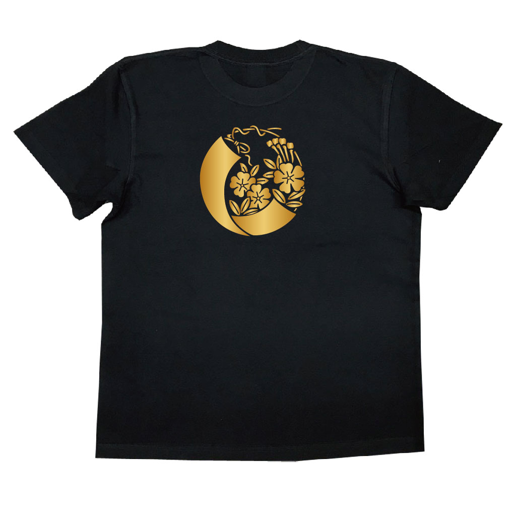 家紋Tシャツ 短冊に桜