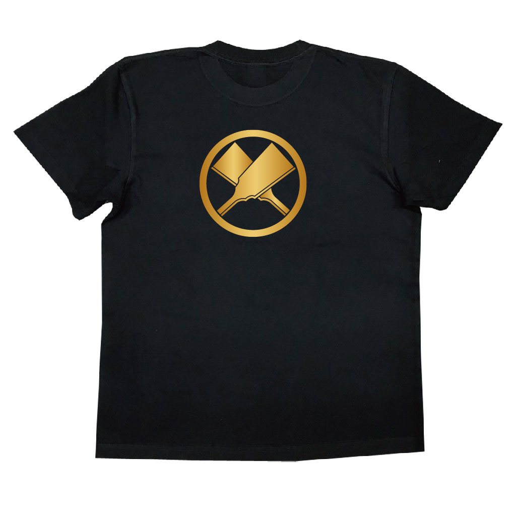 家紋Tシャツ 中輪に違い羽子板