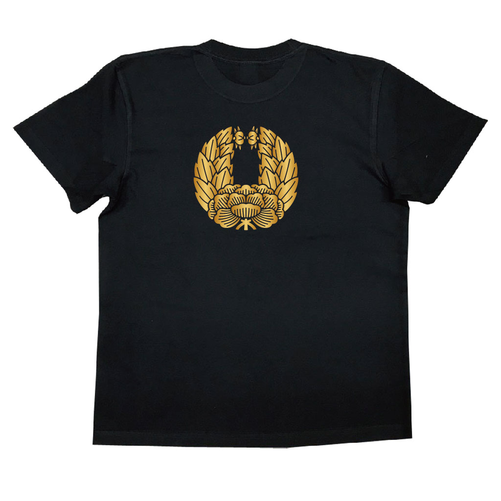 家紋Tシャツ 津軽牡丹