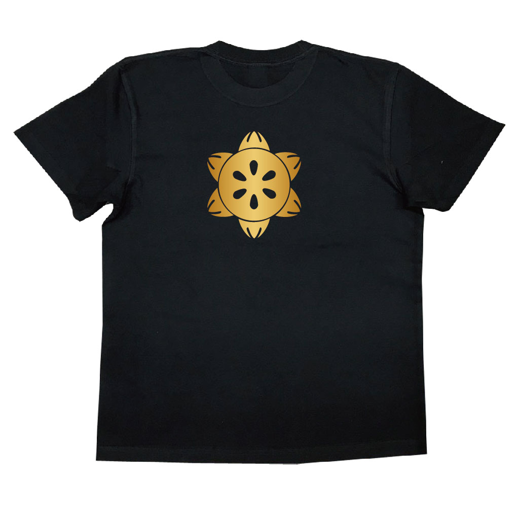 家紋Tシャツ 鉄線の花