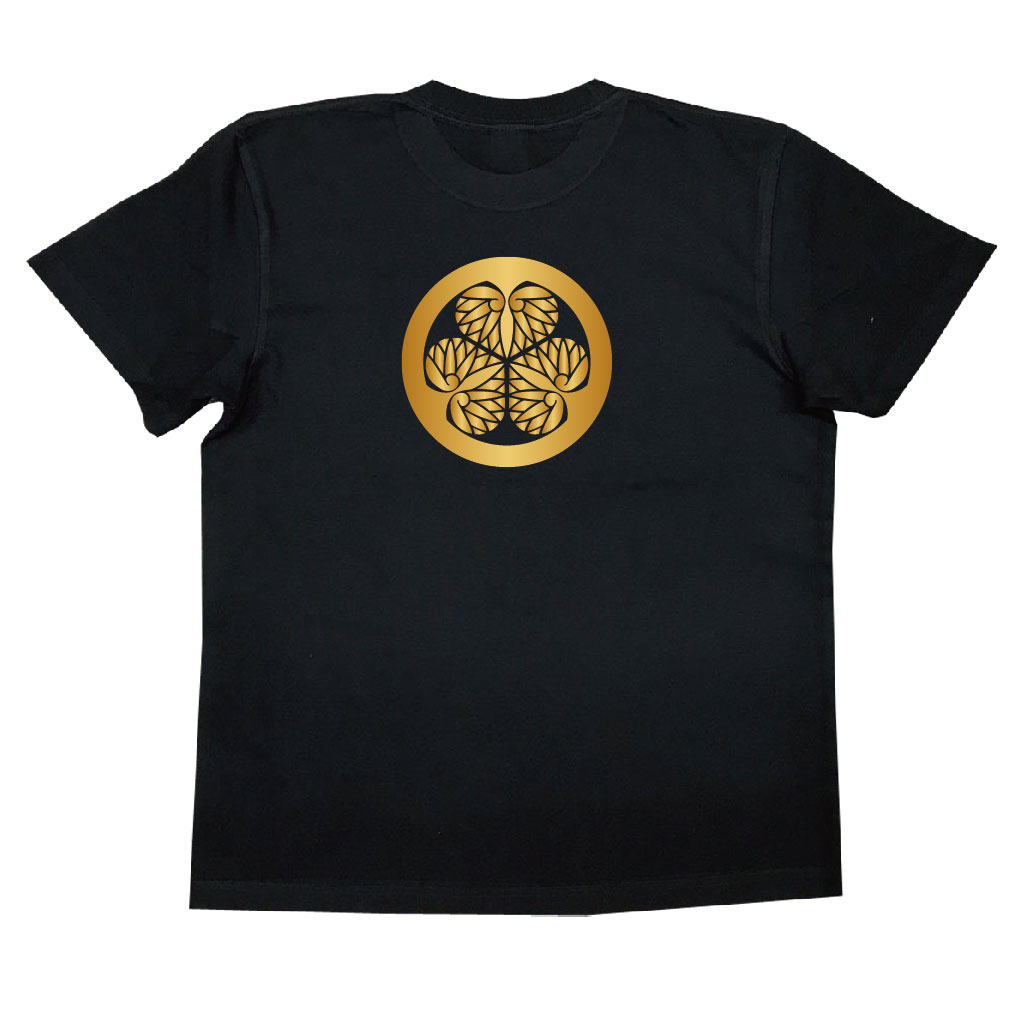 家紋Tシャツ 徳川葵