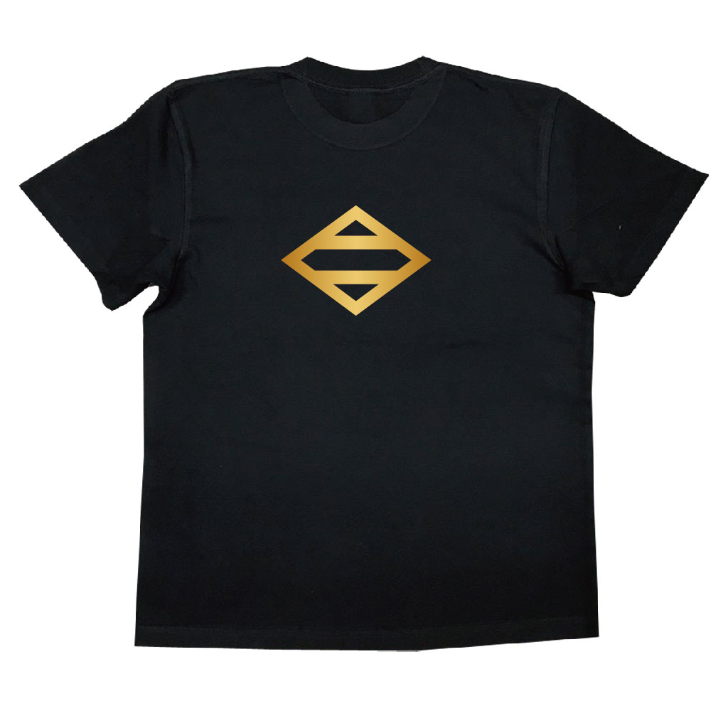家紋Tシャツ 菱に二つ引き